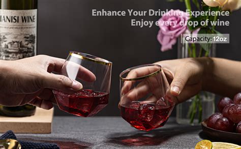 Lueumxc 40 Pack Diamond Plastic Wine Glasses Unbreakable