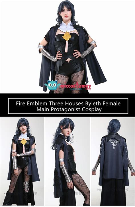 Fire Emblem Three Houses Byleth Female Main Protagonist Cosplay Costume Uniform Fire Emblem