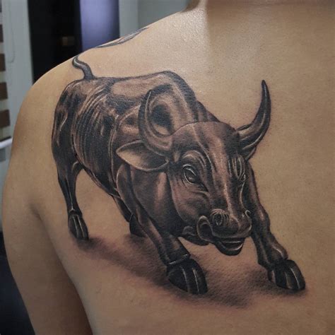 Bull Tattoo On Shoulder Blade Best Tattoo Ideas Gallery