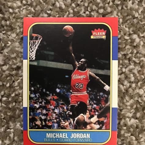 Michael Jordan Fleer Rookie Card Etsy