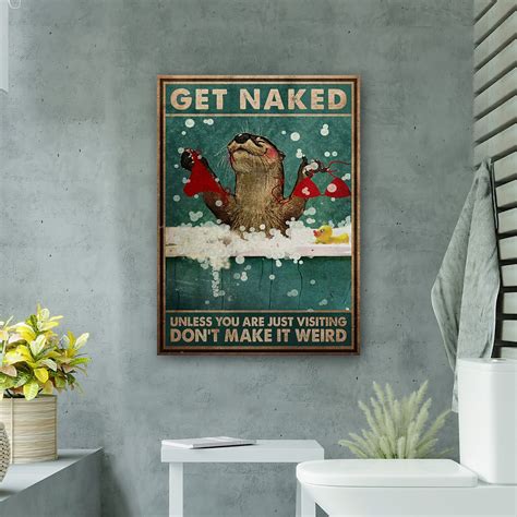 Trinx Otter Taking Off Bikini Get Naked Gallery Wrapped Canvas Bath