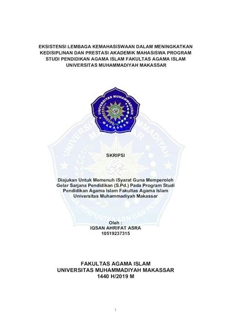 Pdf Fakultas Agama Islam Universitas Muhammadiyah Universitas