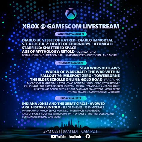 Xbox Ter Mais De Jogos Para A Gamescom