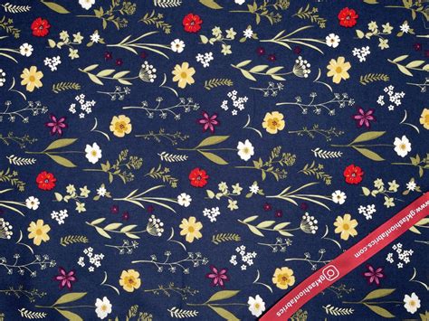 Stylized Flowers Washed 100 Cotton Poplin Reactive Print 8028 G K