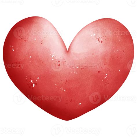 Watercolor Red Heart 25005706 Png