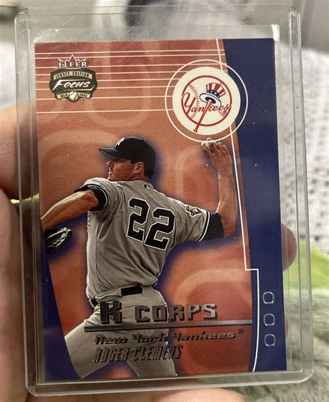 Fleer Focus Jersey Edition K Corps Roger Clemens Of Hc Ebay