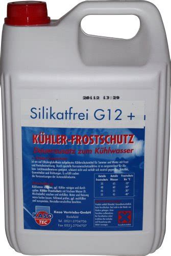 Auto Motorrad Bestseller Kühler Frostschutz silikatfrei G12 5 Liter