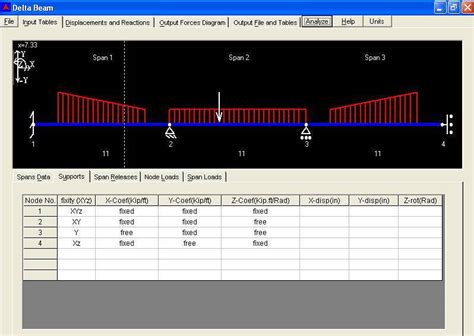 Delta Beam Software Continuous Beam Structural Analysis