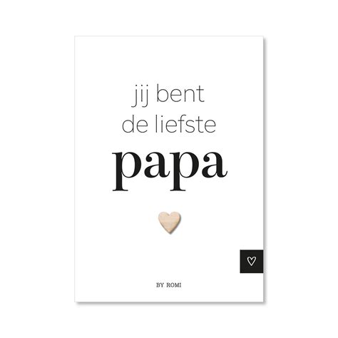 Wenskaart Jij Bent De Liefste Papa Homemade HappINESs