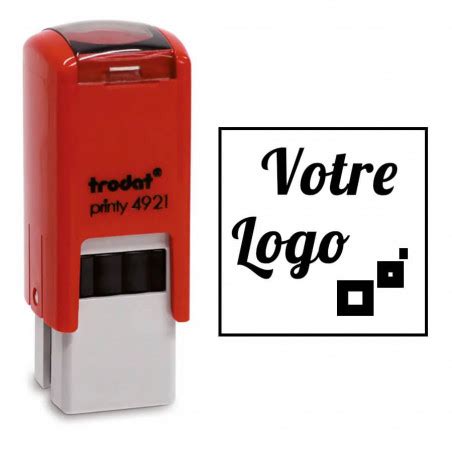 Tampon personnalisé automatique avec logo et texte