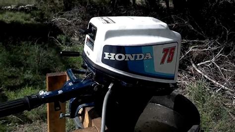 1983 BF75L Honda 7 5HP Outboard After Service YouTube