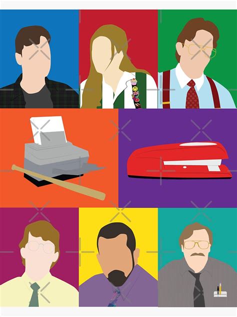 "Office Space Characters" Sticker for Sale by ehaverstick | Redbubble