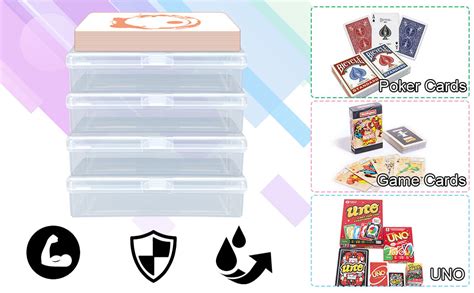 Amazon Apacali Pcs Playing Card Case Clear Plastic Gaming Game