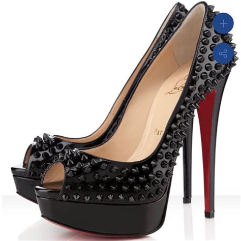 Christian Louboutin Black Peep Spike Heels Size38 Black Peep Toe Pumps Fashion Heels Spike Heels