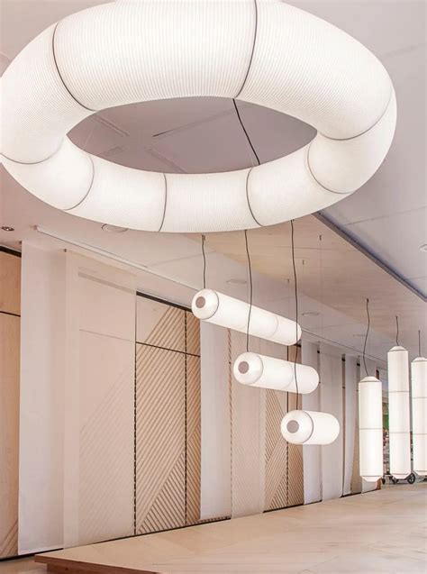 LED dimmable japanese paper pendant lamp TEKIÒ CIRCULAR by Santa Cole