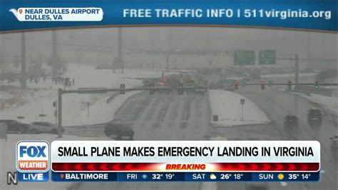 Plane Makes Emergency Landing On Snowy Highway Outside Washington Fox