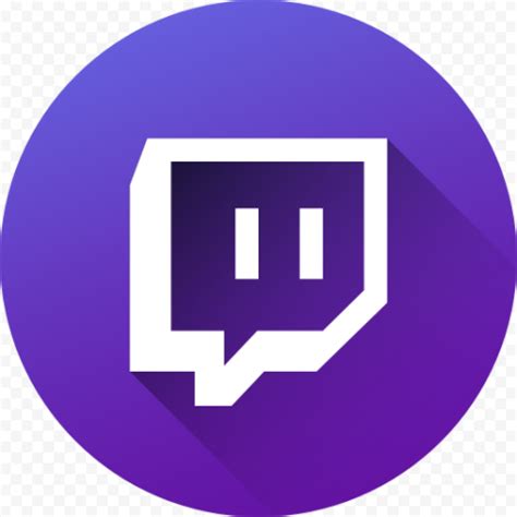 Twitch Purple Flat Circular App Icon PNG | Citypng