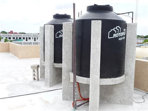 Rooftop Water Tanks From Above