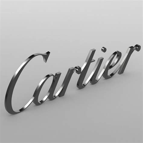 Cartier Logo 3d Model By 3dlogoman