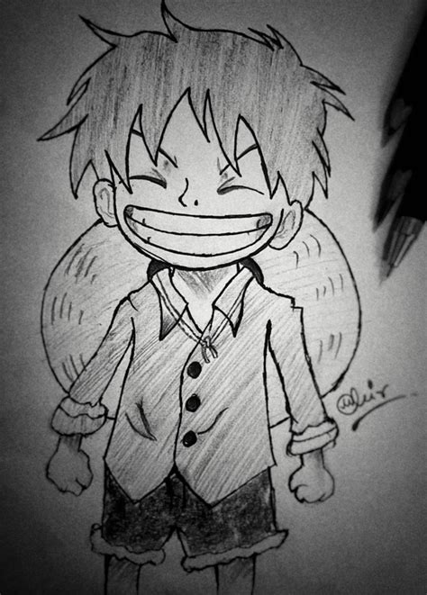 Kid Monkey D Luffy | Monkey d luffy, Character drawing, Luffy