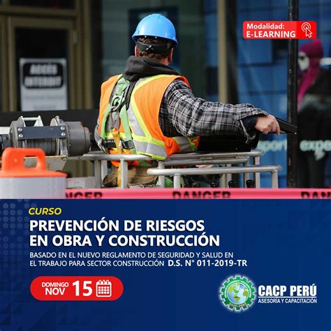 CACP Perú Curso Prevención De Riesgos En Obra Y Construcción Basado