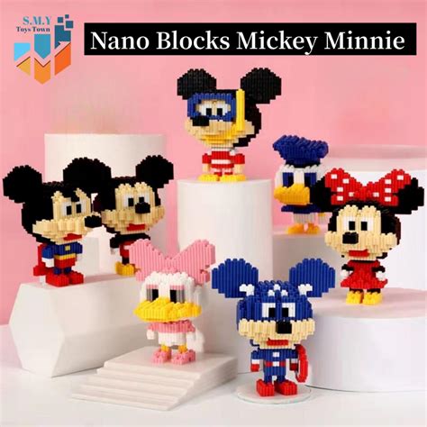 Jual Smy Nano Blocks Mickey Minnie D Model Mainan Blok Susun Blok