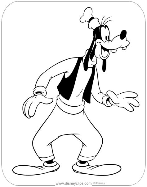 90 Free Printable Goofy Coloring Pages Disneyclips Rainy Weathers