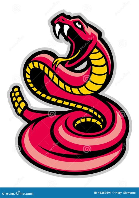 Snake Mascot Logo Design Vector With A Modern Color Concept And Badge