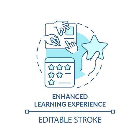 Enhanced Learning Experience Turquoise Concept Icon Gamification