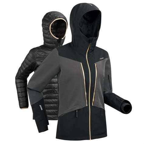 Veste Sous Veste De Ski Femme 980 Noire Wedze Decathlon