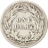 14015 Etats Unis Barber Dime 1907 Philadelphie KM 113 TB Dime De