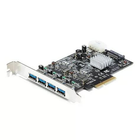 Carte contrôleur USB 3 1 4 ports PCI Express Startech Carte