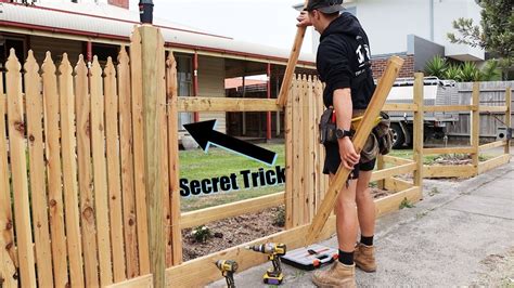 How To Install Fence Pickets Youtube