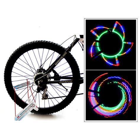 Colorful 16 LED Cycling Bicycle Bike Rim Lights LED Wheel Spoke Light ...