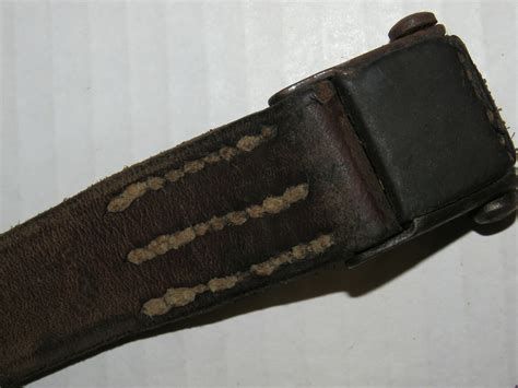 Kar 98 Leather Sling Strap For A K98 Rifle Manufactured In Prag In 1941