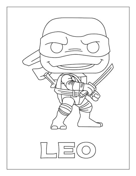 Ninja Turtle Michelangelo Coloring Page