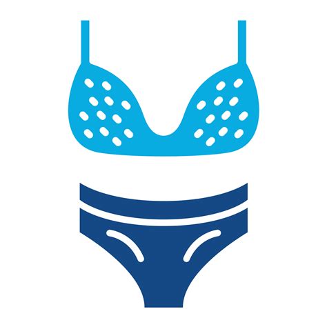 Bikini Glyph Two Color Icon 17543532 Vector Art At Vecteezy