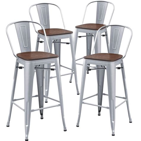 Amazon Aklaus Metal Bar Stools Set Of Inch Barstools Bar