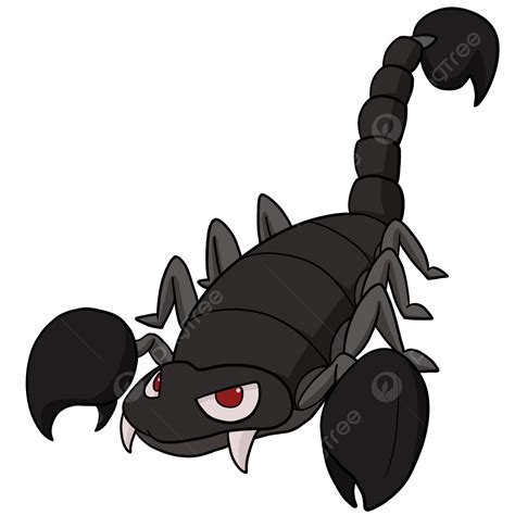 Scorpions Png Image Black Grey Big Scorpion Clip Art Cartoon Scorpion