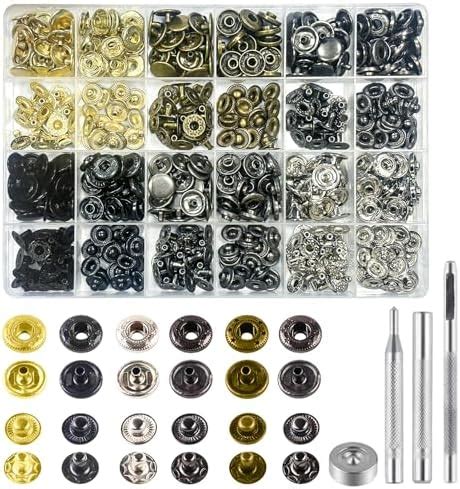 Sets Snap Fastener Kit Button Tool Msdada Leather Snap Buttons