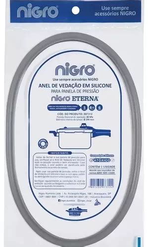 Borracha Panela De Pressão Nigro Eterna Original 3 4 5 6l MercadoLivre