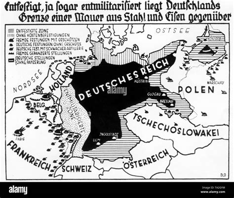 Germany, treaty of versailles, map Black and White Stock Photos ...