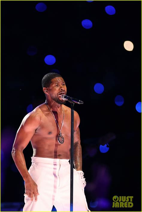 Usher Goes Shirtless At Super Bowl 2024 See Every Photo Video