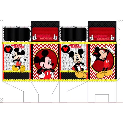 Kit 10 Caixa Milk Desmontada Mickey Mod 03 Shopee Brasil