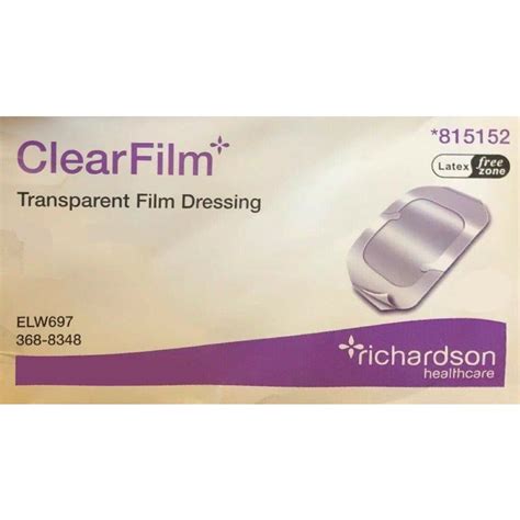 Clearfilm Transparent Film Dressing 15cm X 20cm X10 Easymeds Pharmacy