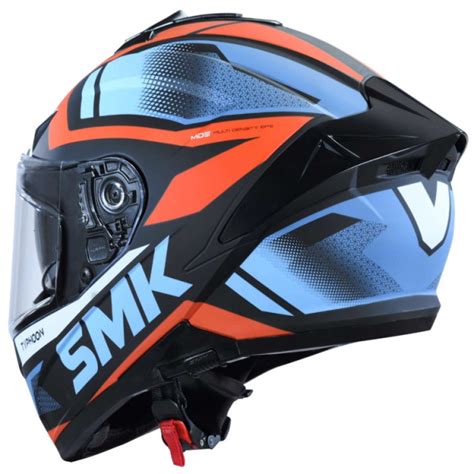 Casco Smk Typhoon Thorn Negro Azul Naranja Mate S