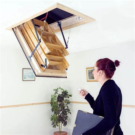 Stira Semi Automatic Loft Hatch Ladder With Electric Opening Closing