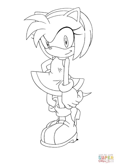 Dibujo De Amy Rose Para Colorear Dibujos Para Colorear Imprimir Gratis