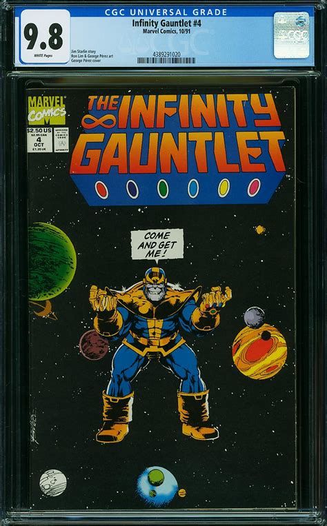 Infinity Gauntlet Comic Book Sale Cgc Nm Mt