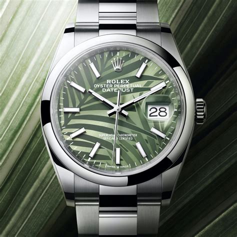 The Rolex Datejust 36 With Olive Green Palm Dial